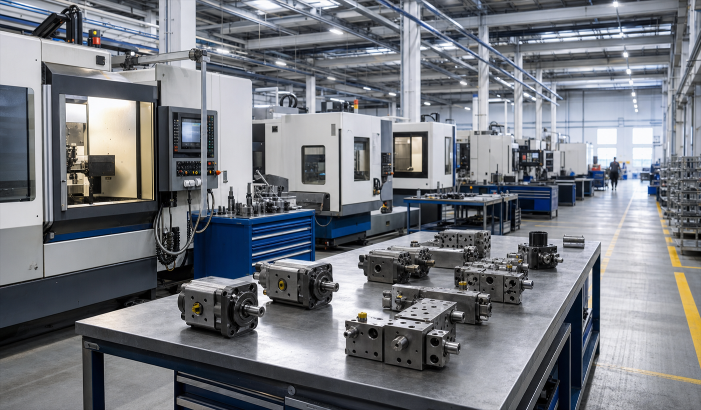 Hydraulic components manufacturing capability